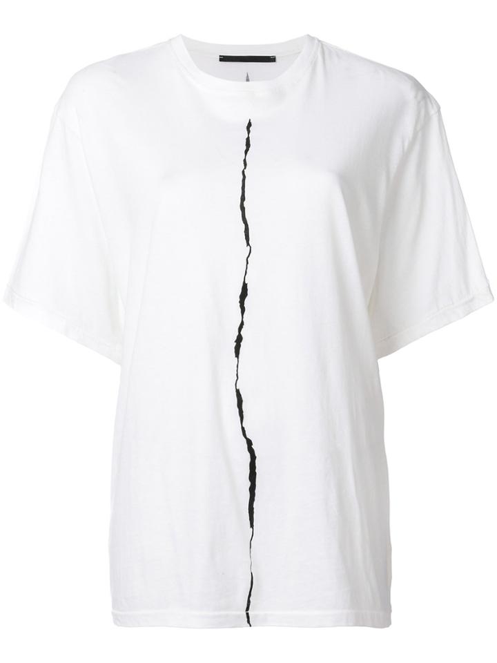 Haider Ackermann Rip Print T-shirt - White