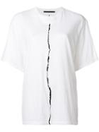 Haider Ackermann Rip Print T-shirt - White