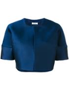 P.a.r.o.s.h. Picabia Cropped Jacket, Women's, Blue, Polyester/silk