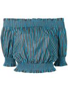 P.a.r.o.s.h. Off-the-shoulder Blouse - Blue