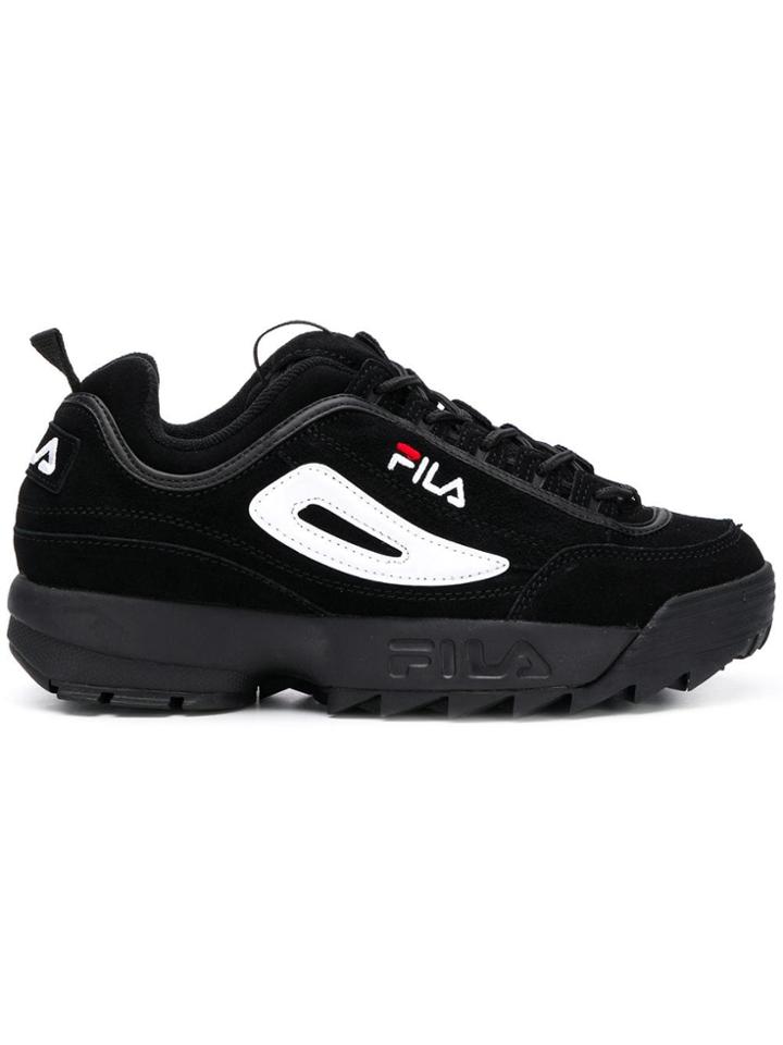 Fila Suede Low-top Sneakers - Black