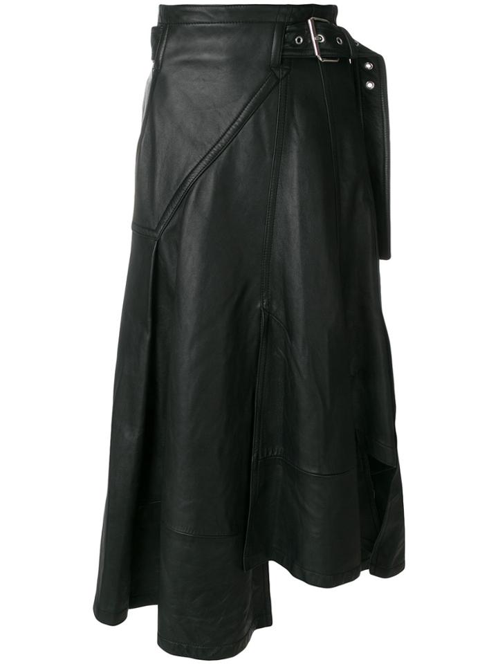 3.1 Phillip Lim Asymmetrical Hem Long Skirt - Black