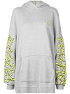 Amiri Bones Print Hoodie Dress - Grey