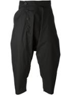 Lost & Found Ria Dunn Side Buttons Pants, Men's, Size: Xs, Black, Cotton/polyurethane