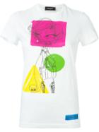 Dsquared2 Printed T-shirt, Women's, Size: Xs, White, Cotton