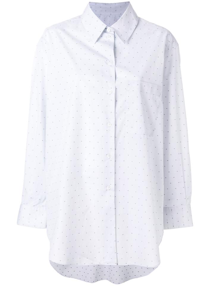Studio Nicholson Claxon Curved Hem Shirt - Grey