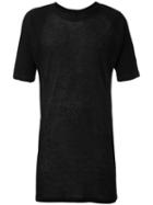 Barbara I Gongini - Long T-shirt - Men - Lyocell/wool - L, Black, Lyocell/wool