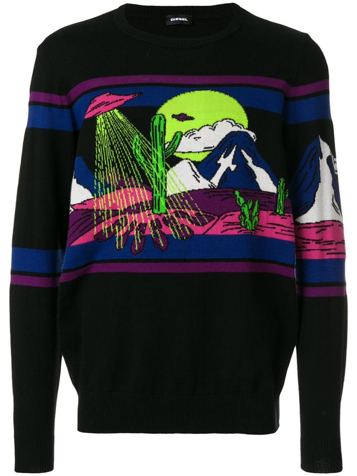 Diesel Alien Sweater - Black