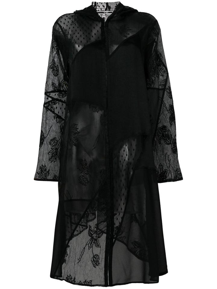 Mcq Alexander Mcqueen Sheer Patchwork Dress - Black