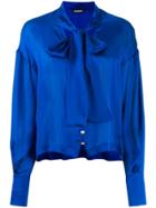 Balmain Pussy-bow Neck Blouse - Blue