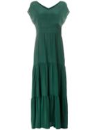Altea Long Flared Dress - Green