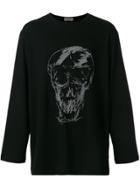 Yohji Yamamoto Skull Print Sweatshirt - Black