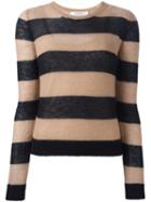 Max Mara Striped Jumper, Women's, Size: Medium, Black, Polyamide/spandex/elastane/viscose/wool