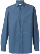 Etro Micro Houndstooth Shirt - Blue