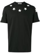Givenchy - Star Embellished T-shirt - Men - Cotton/acrylic/polyester/wool - S, Black, Cotton/acrylic/polyester/wool