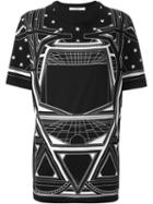 Givenchy Geometric Print T-shirt, Women's, Size: Xs, Black, Cotton