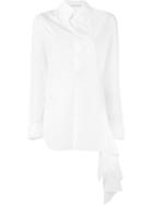 Yohji Yamamoto Cascading Ruffle Shirt, Women's, Size: 2, White, Cotton