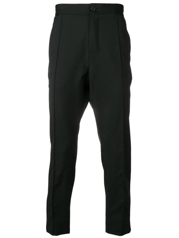 Z Zegna Pleated Tailored Trousers - Black