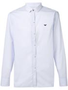 Emporio Armani - Embroidered Logo Shirt - Men - Cotton - M, White, Cotton