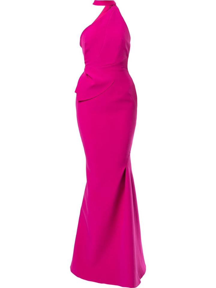 Rachel Gilbert Arden Halterneck Gown - Purple