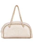 Chanel Vintage Lux Ligne Bowler Bag - Metallic