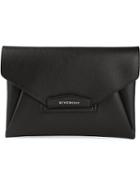 Givenchy Medium 'antigona' Envelope Clutch, Women's, Black, Leather