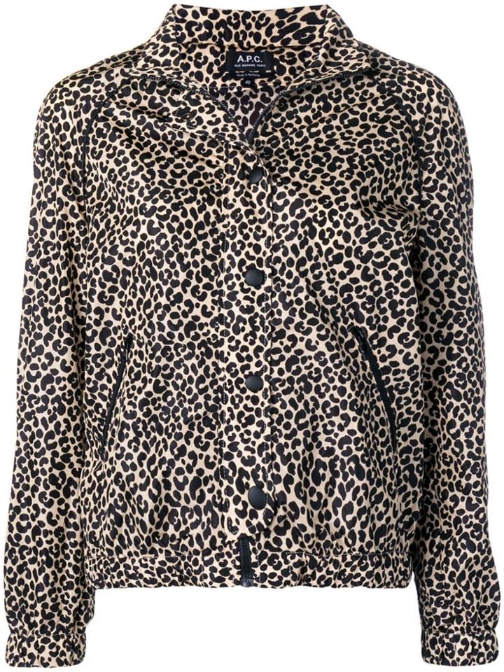 A.p.c. Leopard Print Jacket - Neutrals