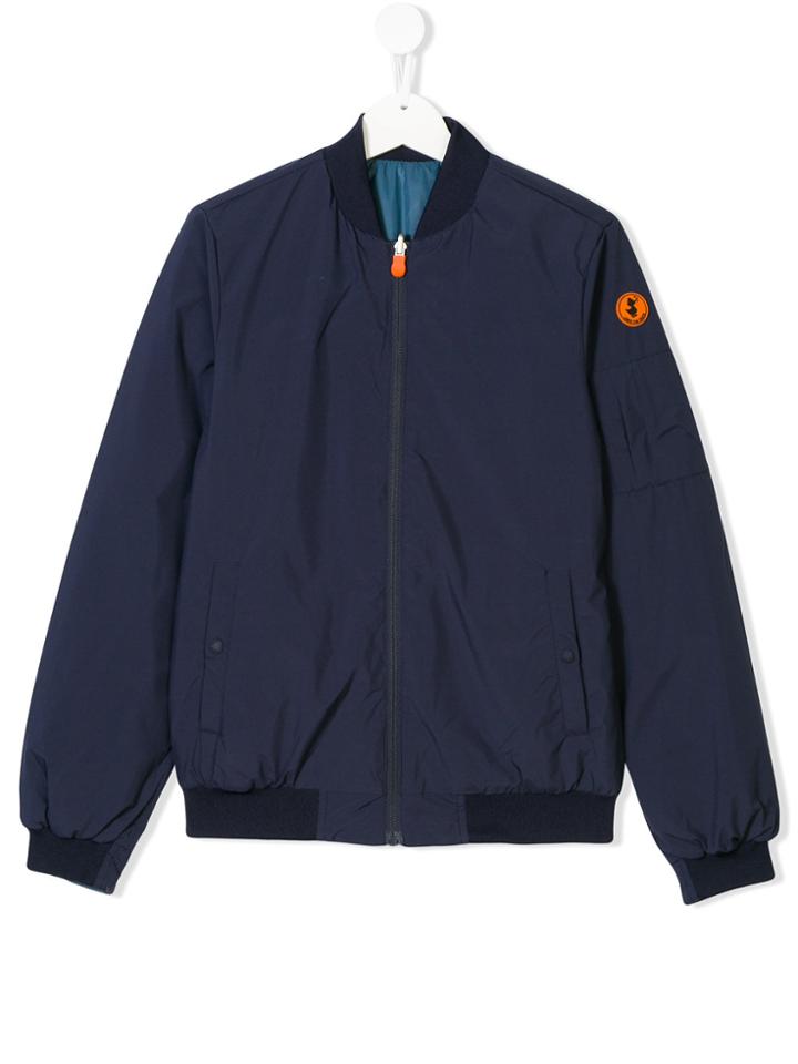 Save The Duck Kids Reversible Zipped Jacket - Blue