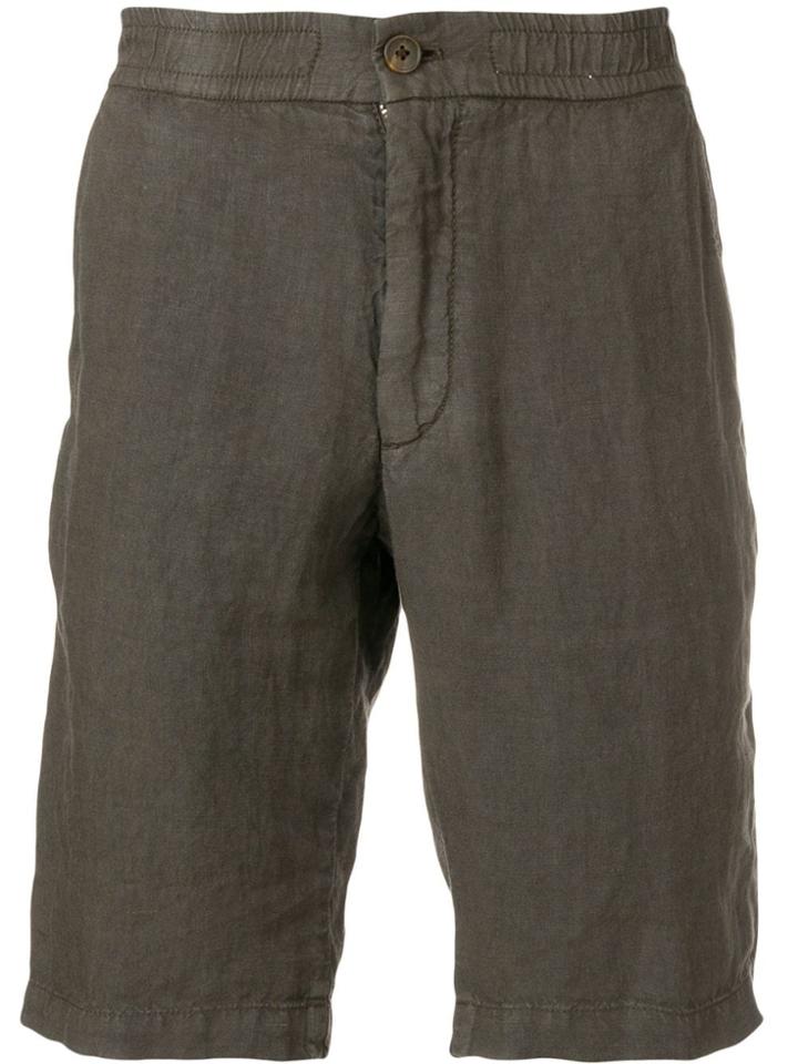 Z Zegna Linen Shorts - Brown