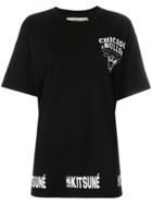 Maison Kitsuné Chicago Bulls Print T-shirt - Black