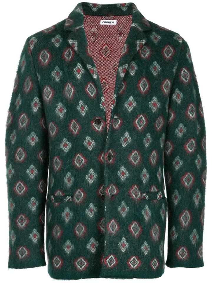 Coohem Textured Blazer - Green