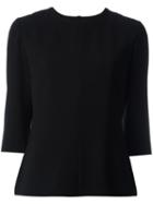 Aspesi Rear Keyhole Detail Top, Women's, Size: 46, Black, Triacetate/polyester