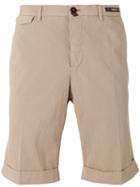 Pt01 Textured Shorts, Men's, Size: 54, Nude/neutrals, Cotton/spandex/elastane