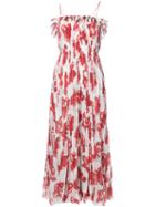 Adam Lippes - Floral Print Maxi Dress - Women - Silk/polyester - 2, White, Silk/polyester