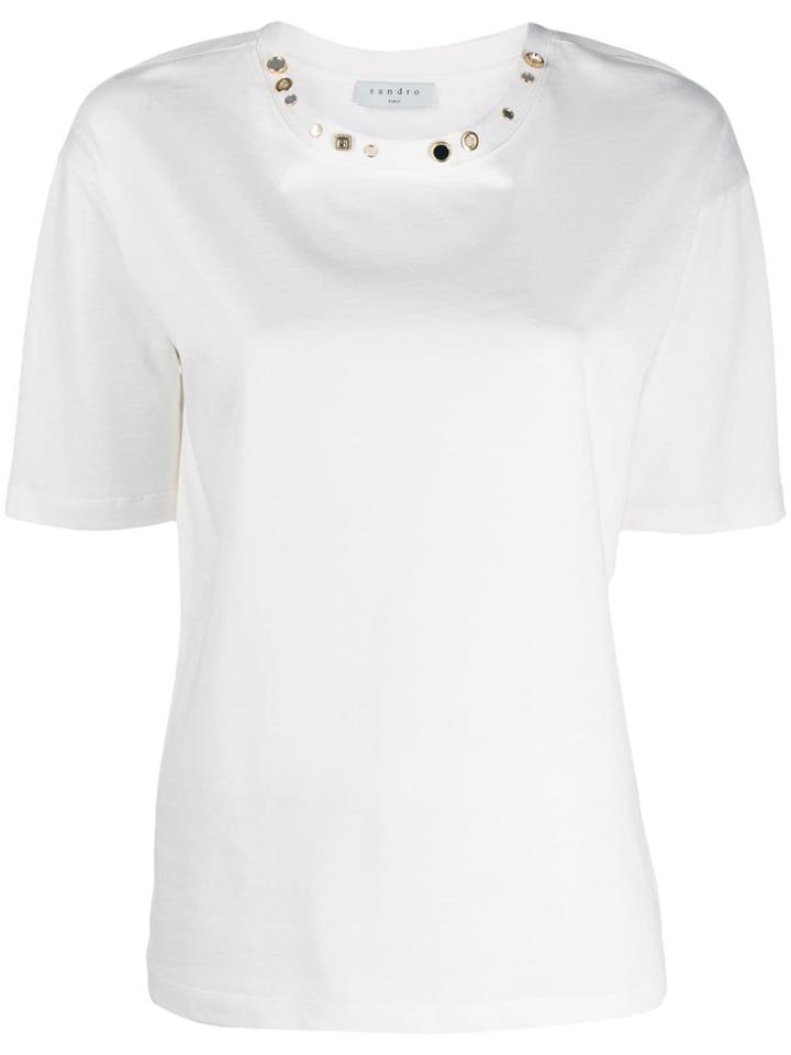 Sandro Paris Strassy T-shirt - White