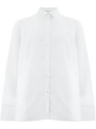Delada Tuxedo Collar Shirt - White