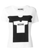 Moschino - Print Logo T-shirt - Women - Cotton - 42, White, Cotton