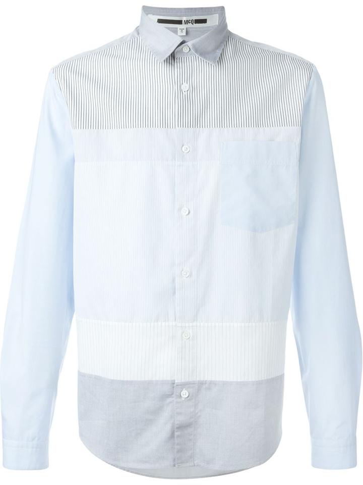 Mcq Alexander Mcqueen Recycled Sheehan Shirt, Men's, Size: 48, Blue, Cotton