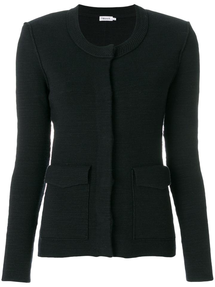 Filippa-k Structured Cardigan Jacket - Black
