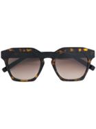 Mcm Tortoiseshell Oversized Sunglasses - Brown