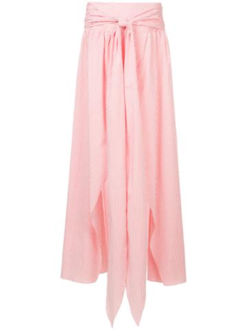 Kage Tie-waist Skirt - Red