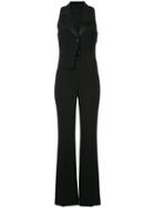 Alexander Wang Split Lapel Sleeveless Tuxedo Jumpsuit - Black