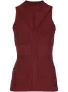 Cushnie Sleeveless Fitted Top - Red