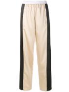 Koché Two Tone Wide-leg Trousers - Nude & Neutrals