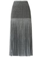 Gig - Midi Knitted Skirt - Women - Polyamide/polyester/viscose - M, Grey, Polyamide/polyester/viscose