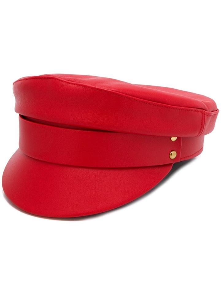 Manokhi Studded Cap - Red