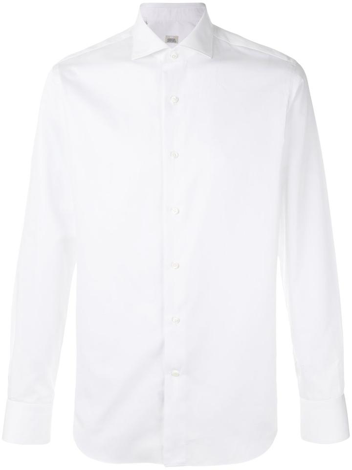 Alessandro Gherardi - Spread Collar Shirt - Men - Cotton - 41, White, Cotton