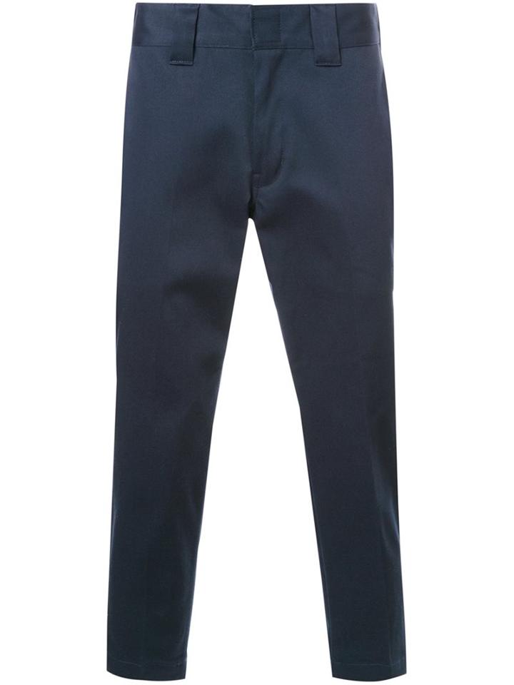Bedwin & The Heartbreakers Slim Fit Cropped Trousers, Men's, Size: 3, Blue, Cotton/polyester/polyurethane