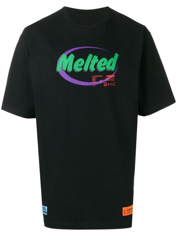 Heron Preston Melted Print T-shirt - Black