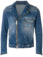 Low Brand Faded Denim Jacket - Blue